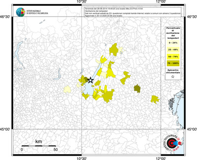 Mappa territorio comunale con almeno 3 questionari