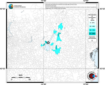 Mappa territorio comunale con almeno 3 questionari