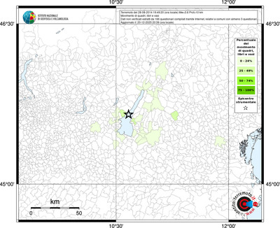 Mappa territorio comunale con almeno 3 questionari