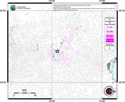 Mappa territorio comunale con almeno 3 questionari