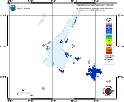 Mappa EMS - territori località