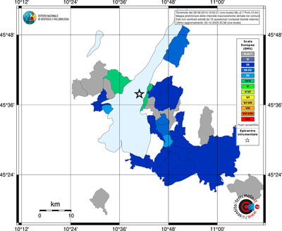 Mappa EMS - territori comuni