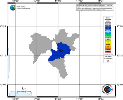 Mappa EMS - territori comuni