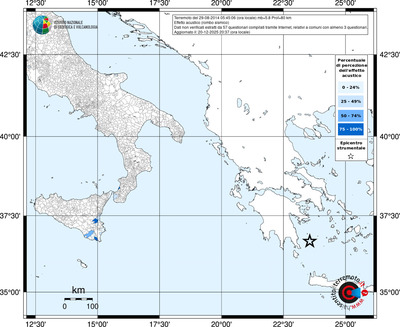 Mappa territorio comunale con almeno 3 questionari