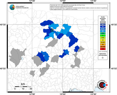 Mappa EMS riferita ai limiti comunali