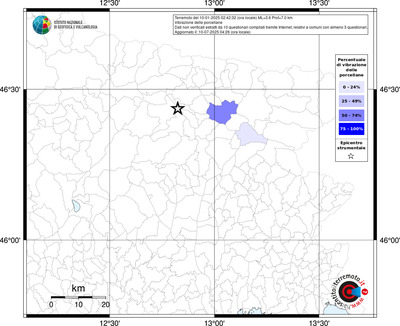 Mappa territorio comunale con almeno 3 questionari