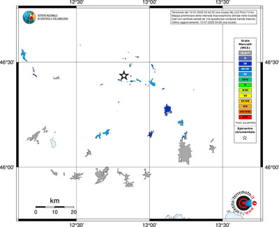 Mappa MCS - territori delle località