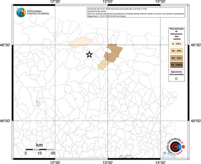 Mappa territorio comunale con almeno 3 questionari