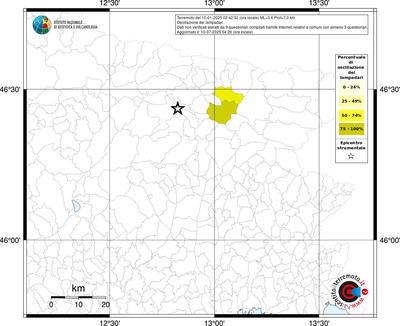 Mappa territorio comunale con almeno 3 questionari