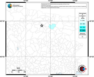 Mappa territorio comunale con almeno 3 questionari