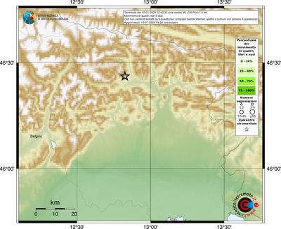 Mappa comuni con almeno 3 questionari