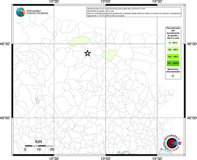Mappa territorio comunale con almeno 3 questionari