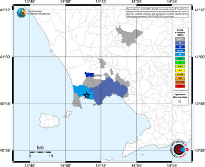 Mappa EMS - territori comunali