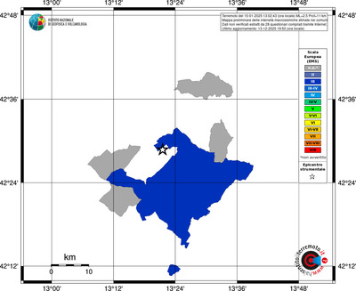 Mappa EMS - territori comuni