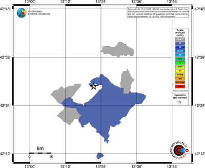 Mappa MCS - territori comuni