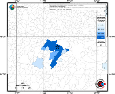 Mappa effetto tematico riferita ai limiti comunali