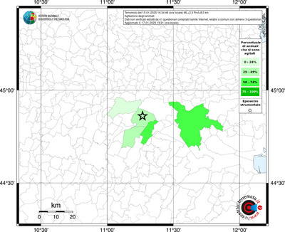 Mappa effetto tematico riferita ai limiti comunali