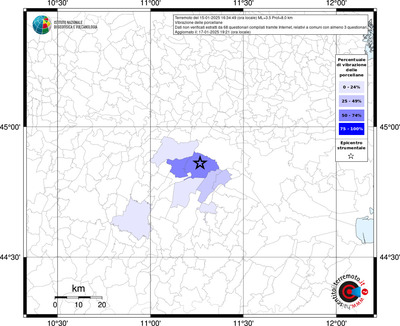 Mappa effetto tematico riferita ai limiti comunali