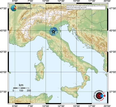 Comuni coperti dal Servizio Info-Terremoti