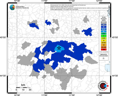 Mappa EMS riferita ai limiti comunali