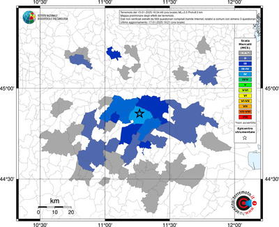 Mappa MCS riferita ai limiti comunali