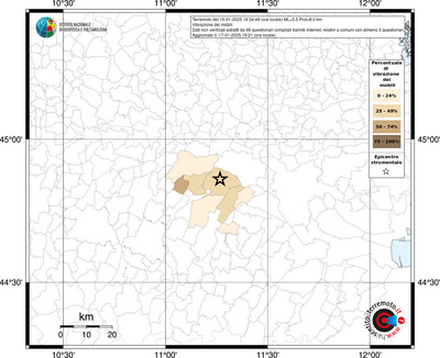 Mappa effetto tematico riferita ai limiti comunali