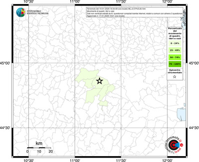 Mappa effetto tematico riferita ai limiti comunali