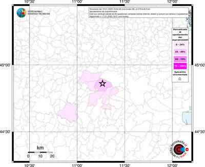 Mappa effetto tematico riferita ai limiti comunali