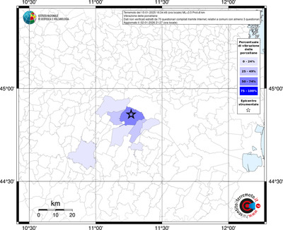 Mappa territorio comunale con almeno 3 questionari