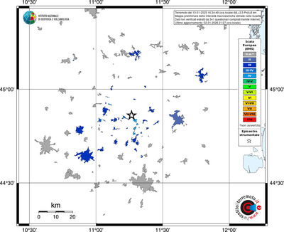 Mappa EMS - territori località