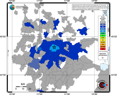 Mappa EMS - territori comuni