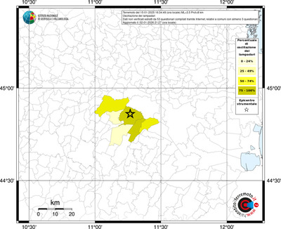 Mappa territorio comunale con almeno 3 questionari