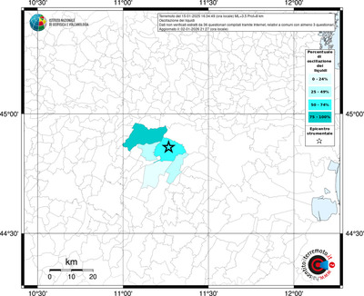Mappa territorio comunale con almeno 3 questionari