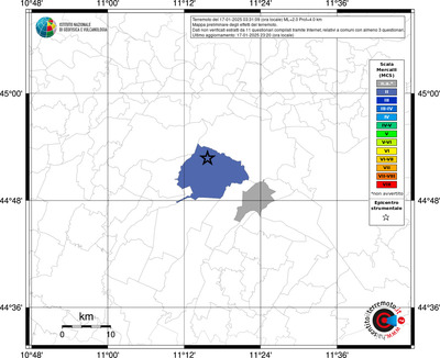 Mappa MCS riferita ai limiti comunali