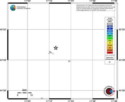 Mappa EMS - territori località