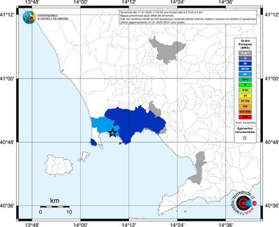 Mappa EMS riferita ai limiti comunali