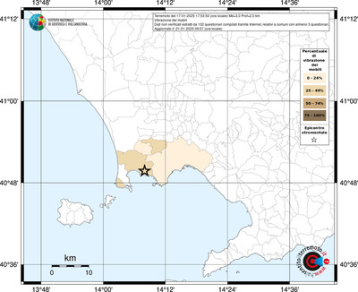 Mappa effetto tematico riferita ai limiti comunali