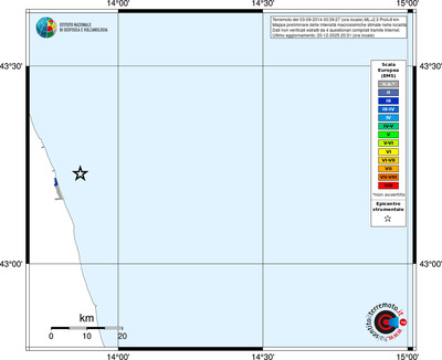 Mappa EMS - territori località