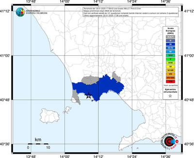 Mappa EMS riferita ai limiti comunali