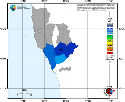 Mappa EMS - territori comuni