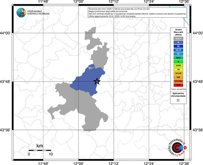 Mappa MCS riferita ai limiti comunali