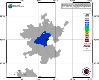 Mappa EMS - territori comuni