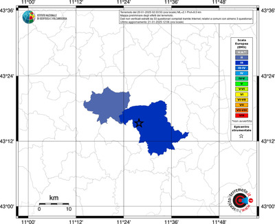 Mappa EMS riferita ai limiti comunali