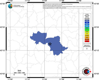 Mappa MCS riferita ai limiti comunali