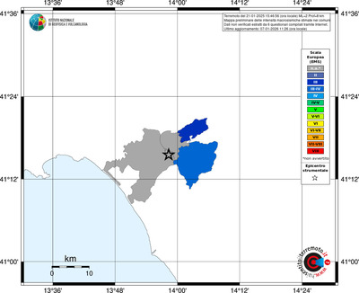 Mappa EMS - territori comuni