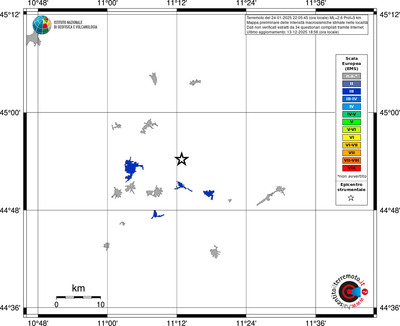 Mappa EMS - territori località