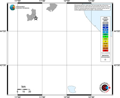 Mappa EMS - territori comuni