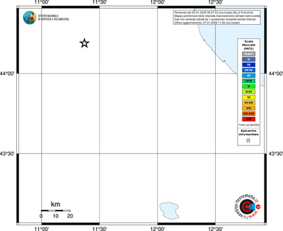 Mappa MCS - territori località