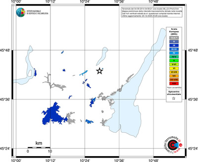 Mappa EMS - territori località