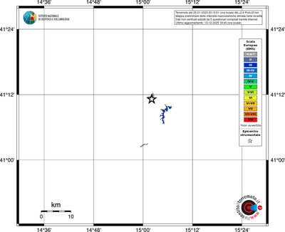Mappa EMS - territori località